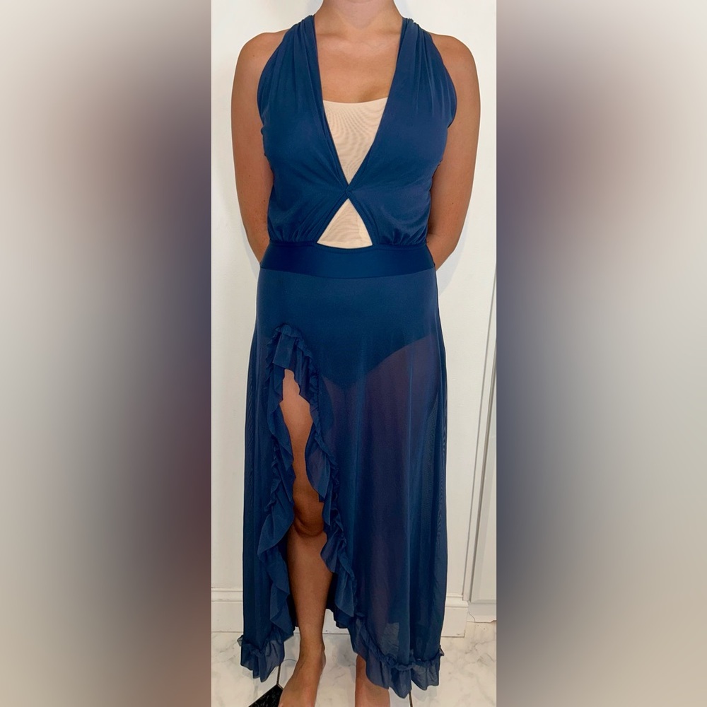 Stunning Blue Lyrical/Contemporary Dance Costume- Adult Medium